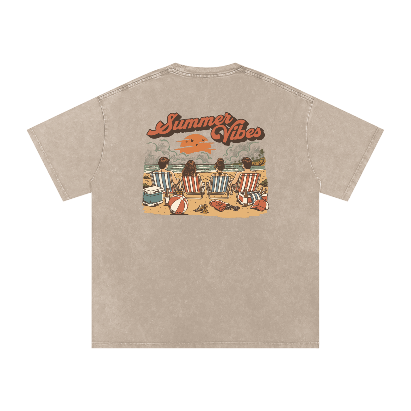 Summer Vibes Oversized Tee
