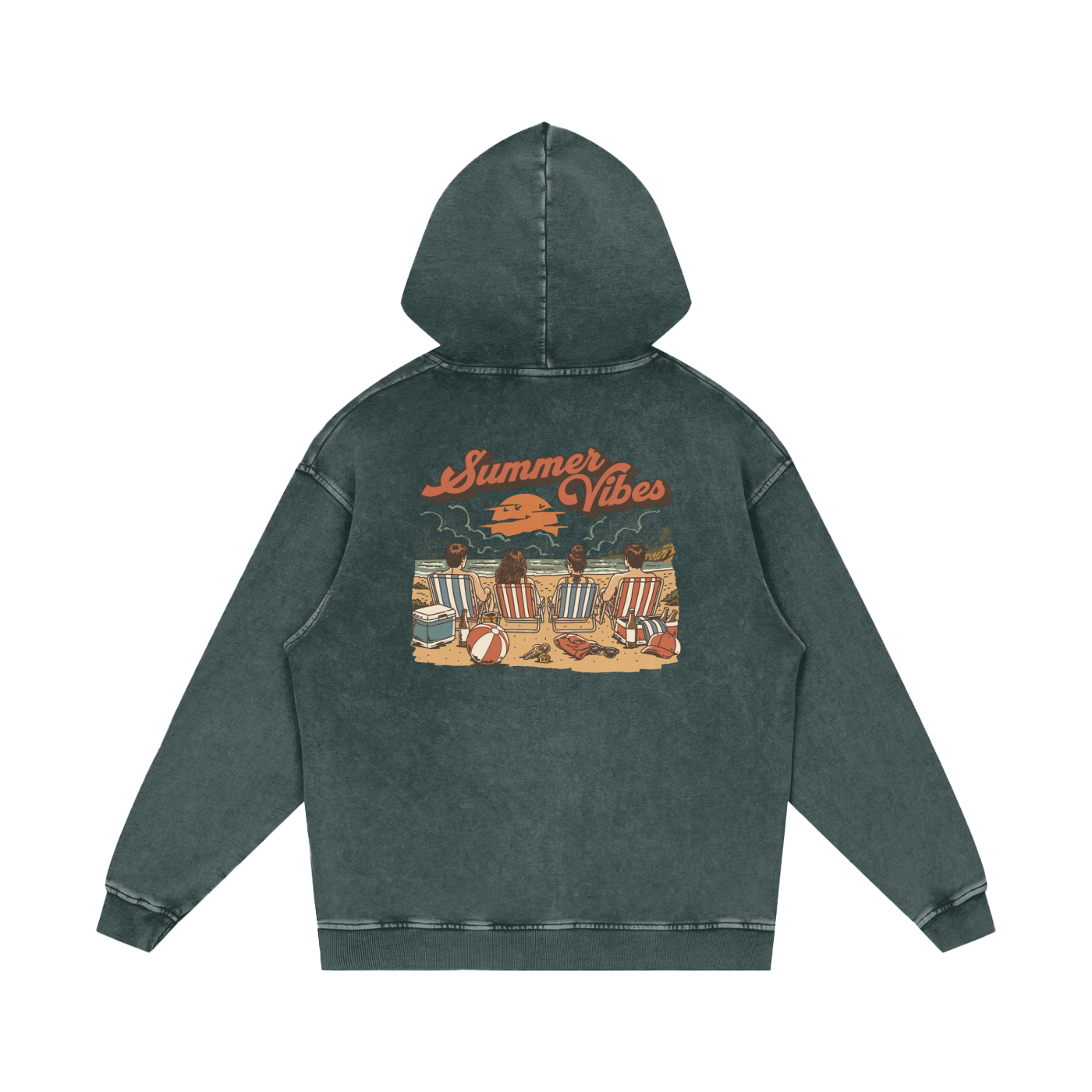 Summer Vibes Loose Fit Hoodie