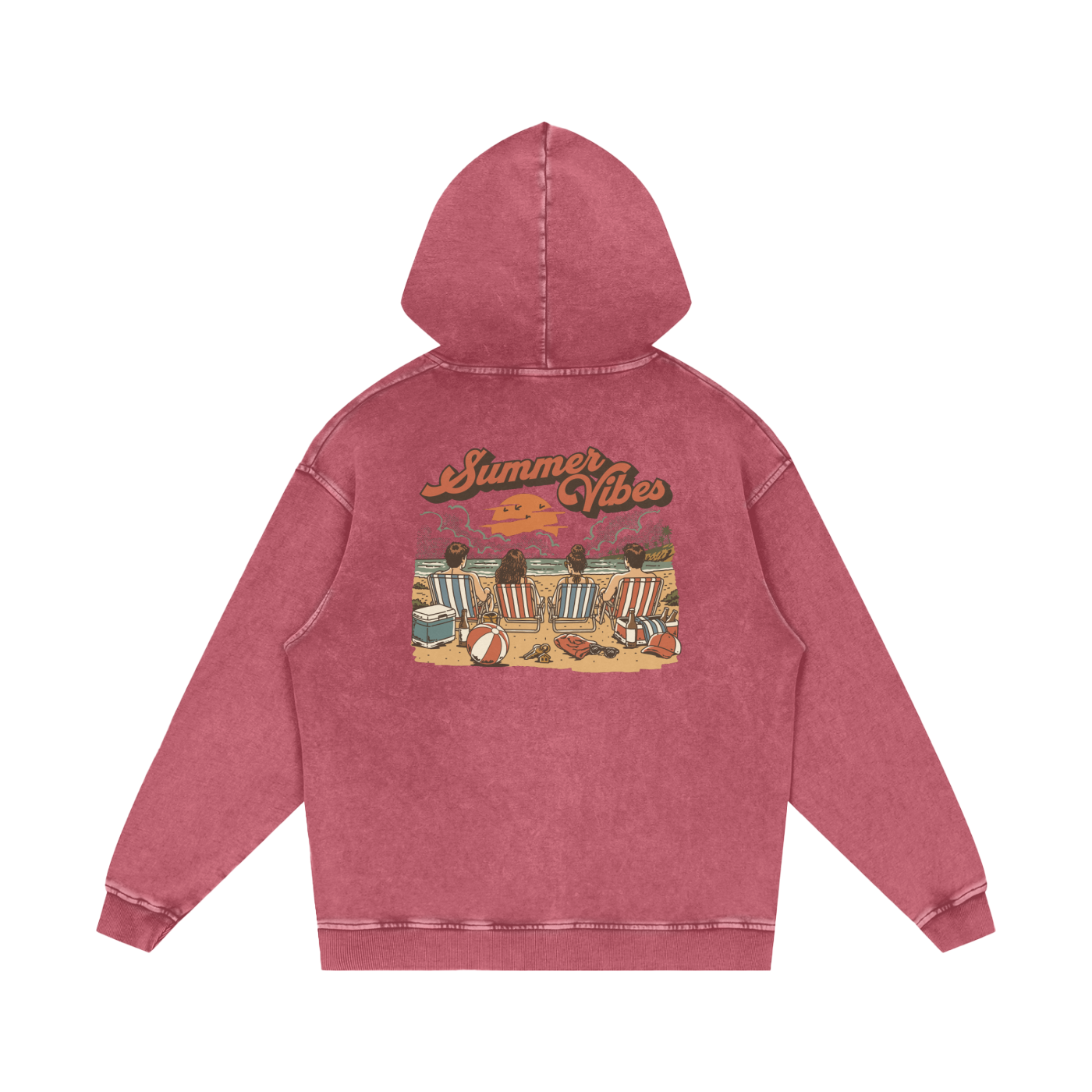 Summer Vibes Loose Fit Hoodie
